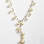 ST283  Pearl Necklace, Bracelet  and Earrings Set in Sterling Silver