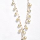 ST331  Pearl Bracelet  and Earrings Set in Sterling Silver