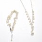 ST331  Pearl Bracelet  and Earrings Set in Sterling Silver