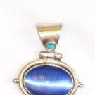 PN066 Dichroic Glass Sterling Silver Pendant