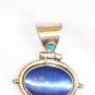 PN066 Dichroic Glass Sterling Silver Pendant