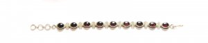 ST150 Garnet Bracelet in Sterling Silver