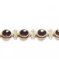 ST150 Garnet Bracelet in Sterling Silver