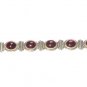 ST150 Garnet Bracelet in Sterling Silver