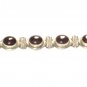 ST150 Garnet Bracelet in Sterling Silver