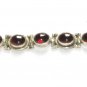 ST154 Garnet Bracelet in Sterling Silver