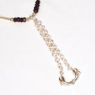 ST183 Garnet Bracelet in Sterling Silver
