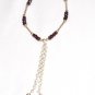 ST183 Garnet Bracelet in Sterling Silver