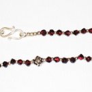 ST186 Garnet Bracelet in Sterling Silver