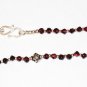 ST186 Garnet Bracelet in Sterling Silver