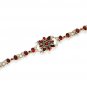 ST233 Garnet Bracelet in Sterling Silver