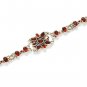 ST233 Garnet Bracelet in Sterling Silver