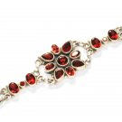 ST233 Garnet Bracelet in Sterling Silver