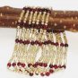 ST273 Garnet Bracelet in Sterling Silver