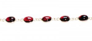 ST375 Garnet Bracelet in Sterling Silver