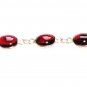 ST375 Garnet Bracelet in Sterling Silver