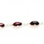ST375 Garnet Bracelet in Sterling Silver