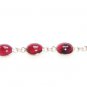 ST375 Garnet Bracelet in Sterling Silver