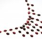 ST372 Garnet Necklace in Sterling Silver