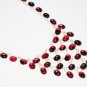 ST374 Garnet Necklace in Sterling Silver