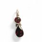 ST218 Garnet Pendant in Sterling Silver