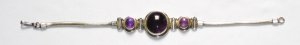 ST003      Amethyst Bracelet in Sterling Silver