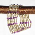 ST566      Amethyst Bracelet in Sterling Silver