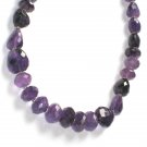ST068      Amethyst Necklace  in Sterling Silver