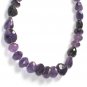 ST068      Amethyst Necklace  in Sterling Silver