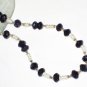 ST441     Amethyst Necklace  in Sterling Silver