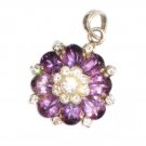 ST624     Amethyst Pendant  in Sterling Silver