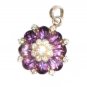 ST624     Amethyst Pendant  in Sterling Silver