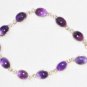 ST324 Amethyst Necklace and Earrings Set in Sterling Silver