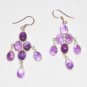 ST324 Amethyst Necklace and Earrings Set in Sterling Silver