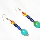 ST068 Tibetan Earrings in Sterling Silver