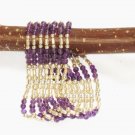 ST268      Amethyst Bracelet in Sterling Silver