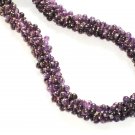 ST352      Amethyst Necklace in Sterling Silver