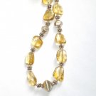 ST344 Citrine Necklace in Sterling Silver