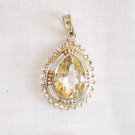 PN387 Citrine Pendant in Sterling Silver