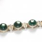 ST153 Malachite Bracelet in Sterling Silver
