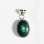 PN172 Malachite Pendant in Sterling Silver