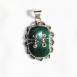 PN175 Malachite Pendant in Sterling Silver
