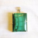 PN410 Malachite Pendant in Sterling Silver