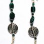 ST189 Malachite Necklace and Earrings Set in Sterling Silver