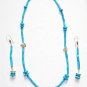 ST193 Turquoise Necklace and Earrings Set in Sterling Silver