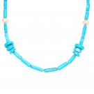 ST195 Turquoise Necklace and Earrings Set in Sterling Silver