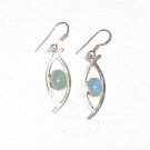 ER030 Chalcedony Earrings in Sterling Silver