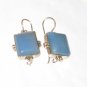 ER032 Chalcedony Earrings in Sterling Silver
