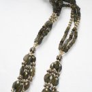 ST055 Labradorite Wrap Necklace in Sterling Silver