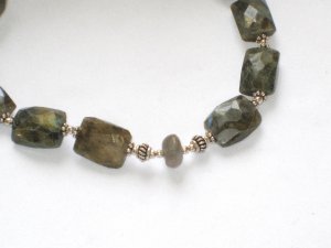 ST075 Labradorite Necklace in Sterling Silver